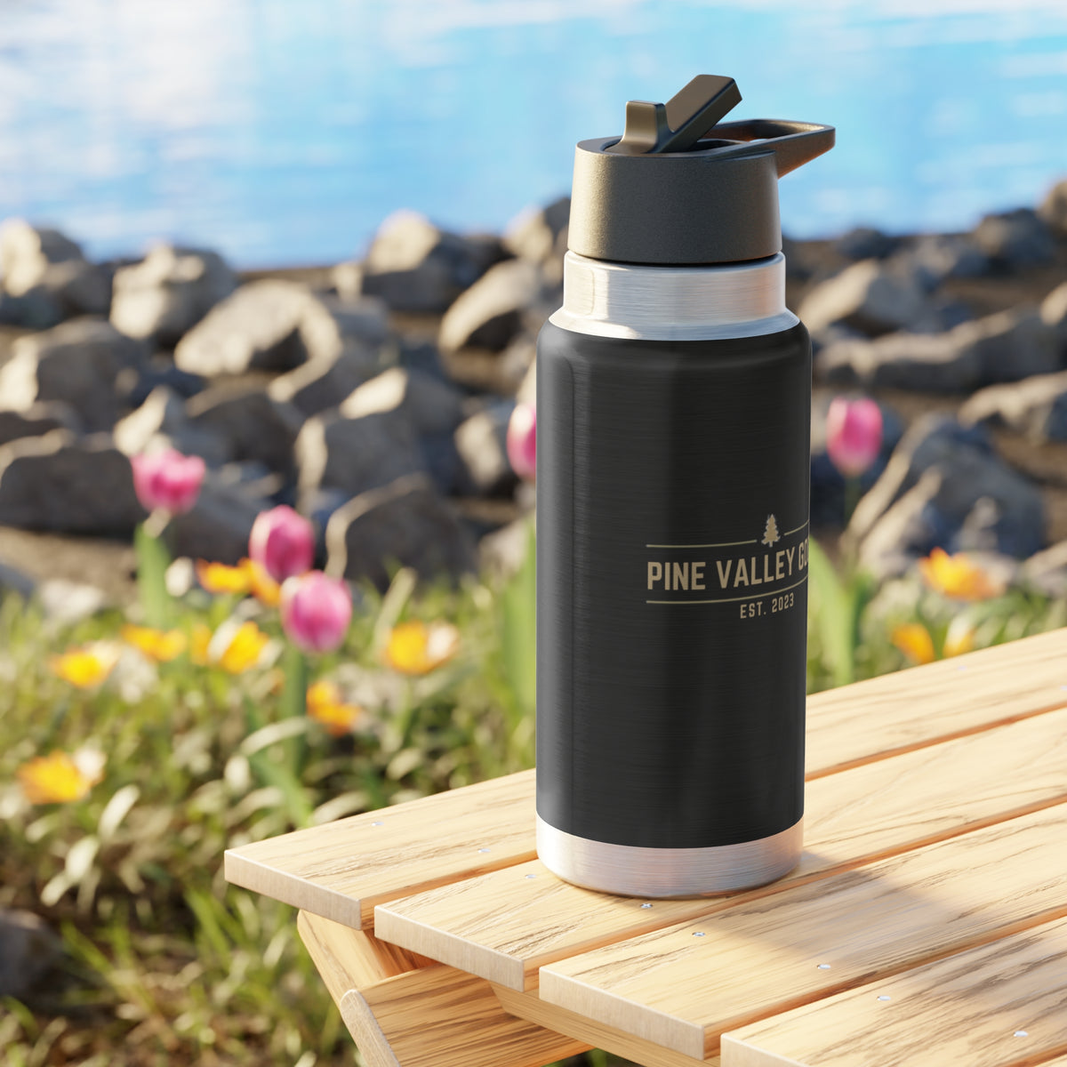 Pine Valley Goods 32oz Insulated Tumbler — Midnight Edition