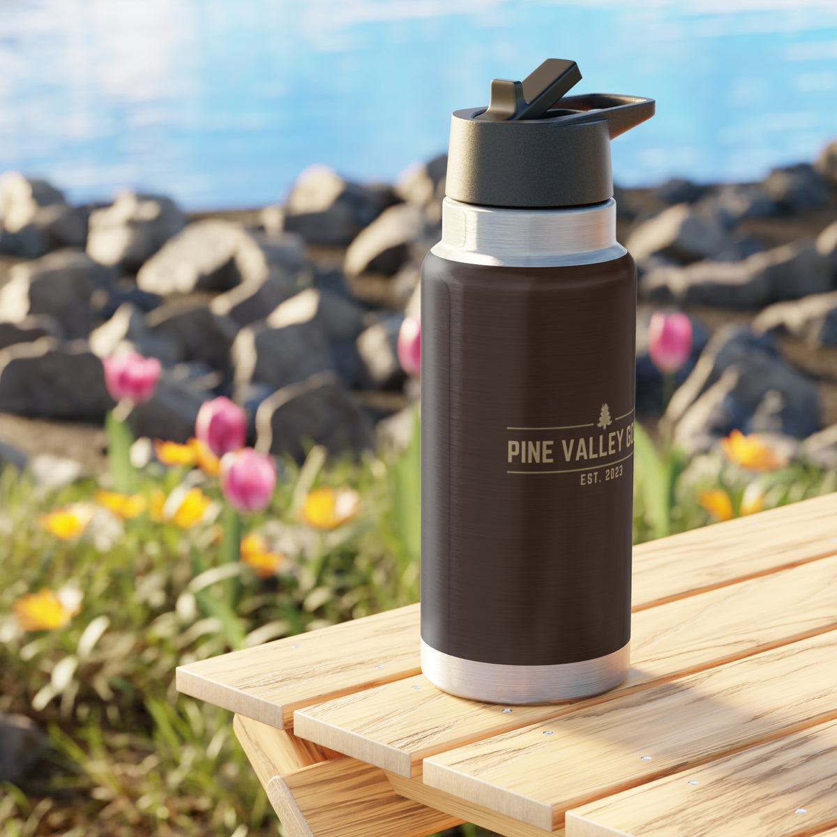 Pine Valley Goods 32oz Insulated Tumbler — Espresso Edition