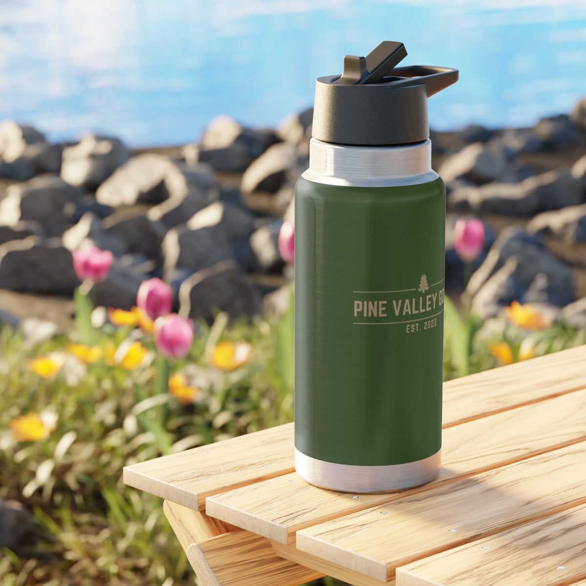 Pine Valley Goods 32oz Insulated Tumbler — Pine Tree Edition